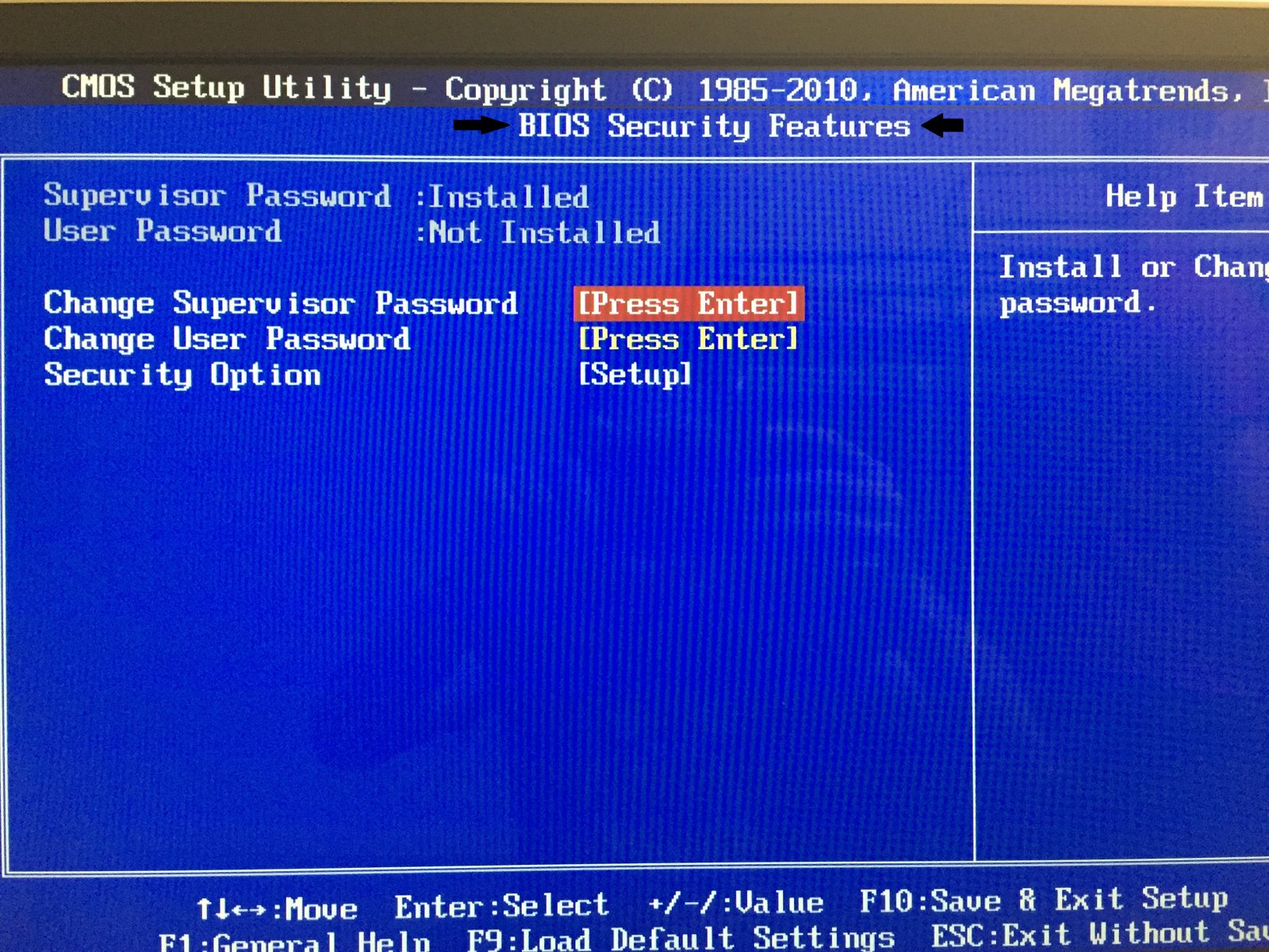 Gateway Bios setup unlock